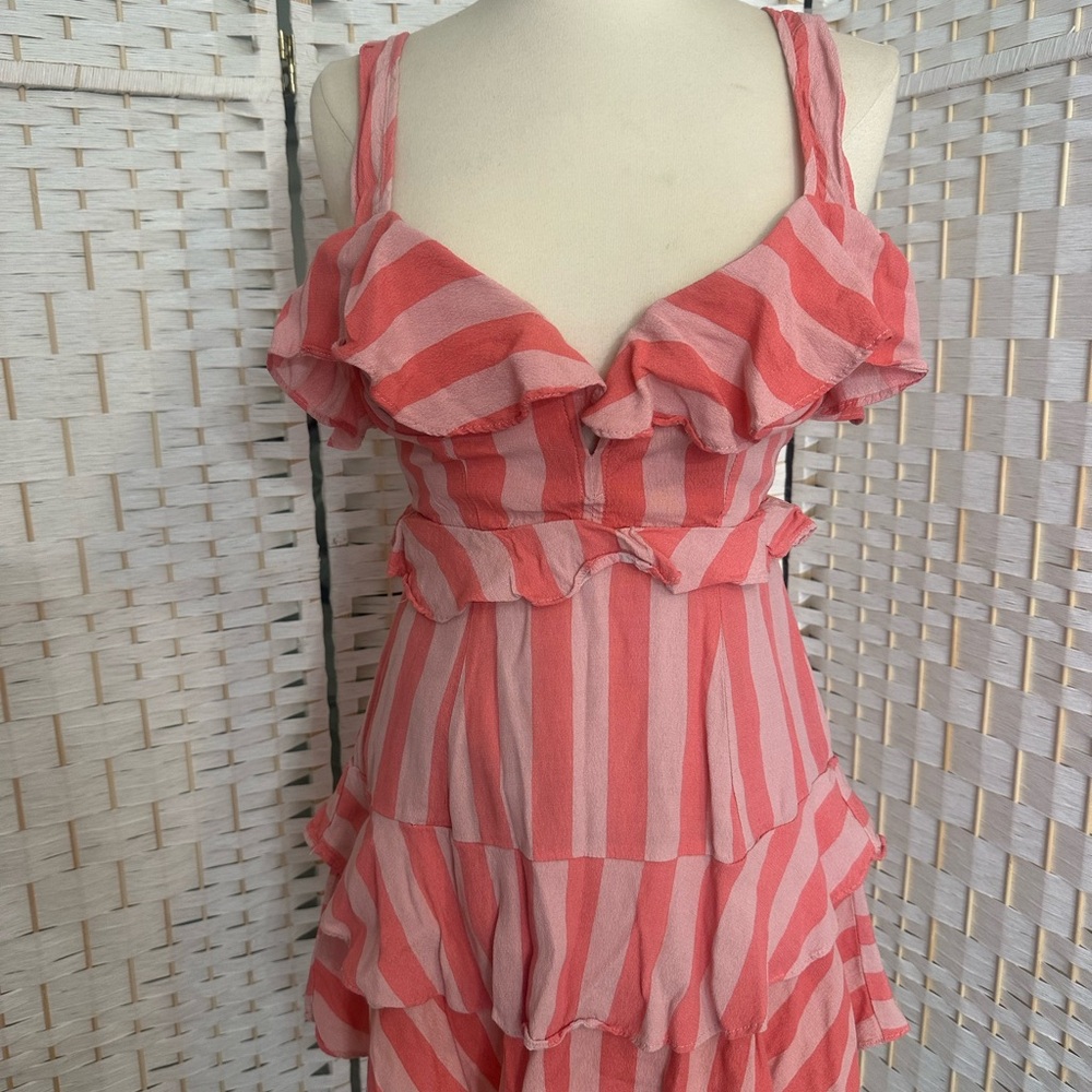 Buddy Love Pink and White Striped Mini Dress